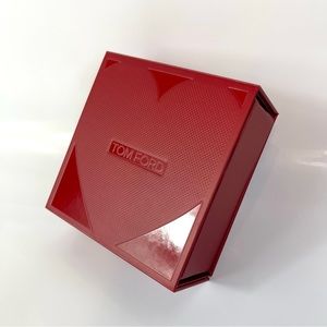 TOM FORD Small Square Empty Gift Box Container Red Heart Valentines 4.25”x1.75"